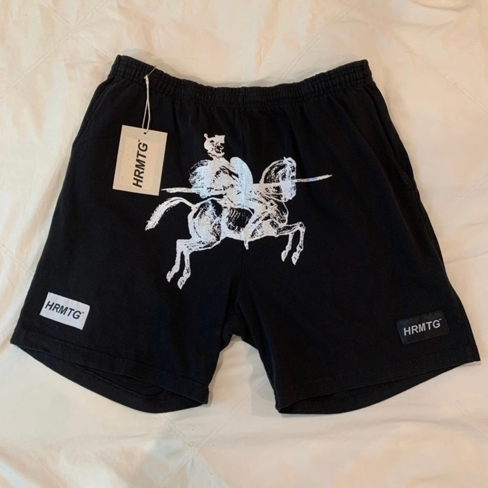 HRMTG x Jack B Wiese Don Quixote knight shorts black XL